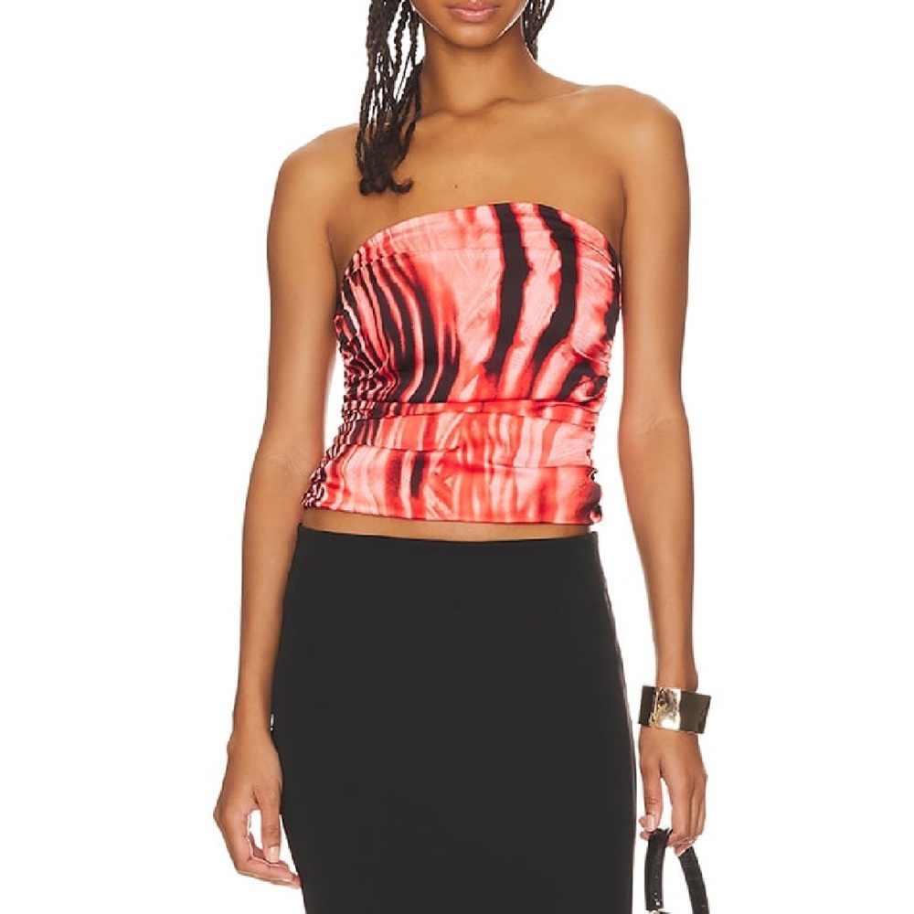superdown della ruched tube top